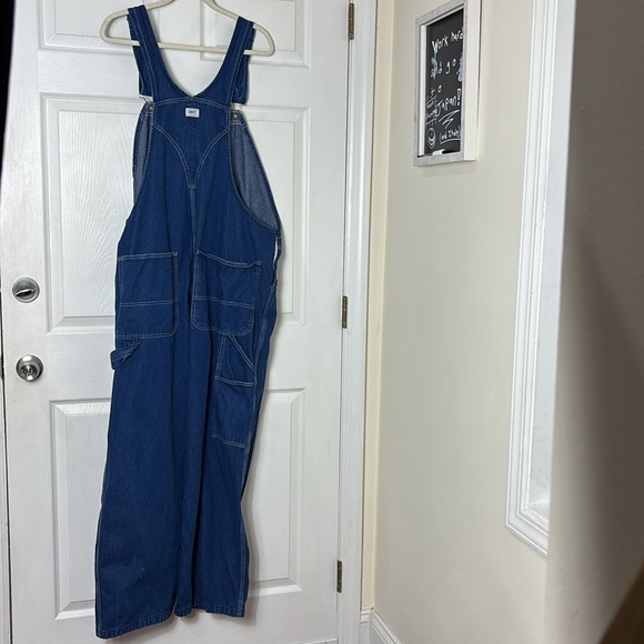 LIBERTY denim bib overalls for men size 42x30 100% Cotton - Picture 2 of 12